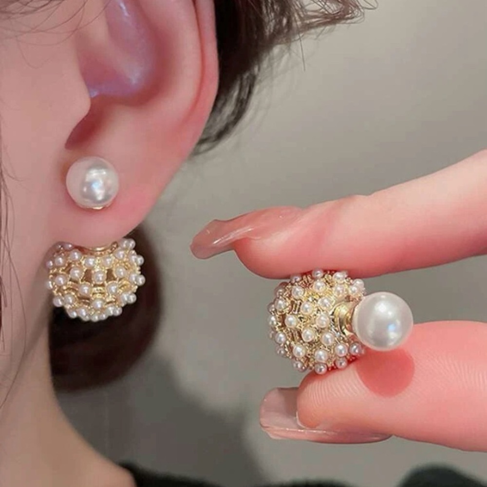 Pearl ball fashion earrings#set #2 ❤️ not real pears. Price firm-new